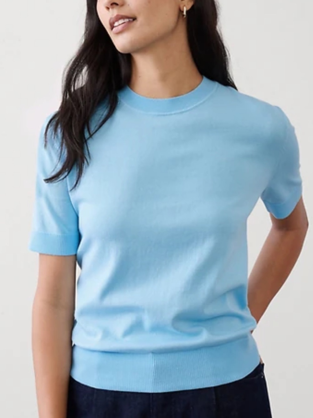 Banana Republic Women’s Deep Dive Blue Crewneck Sweater